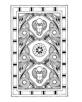 A coloring page of the old egypt